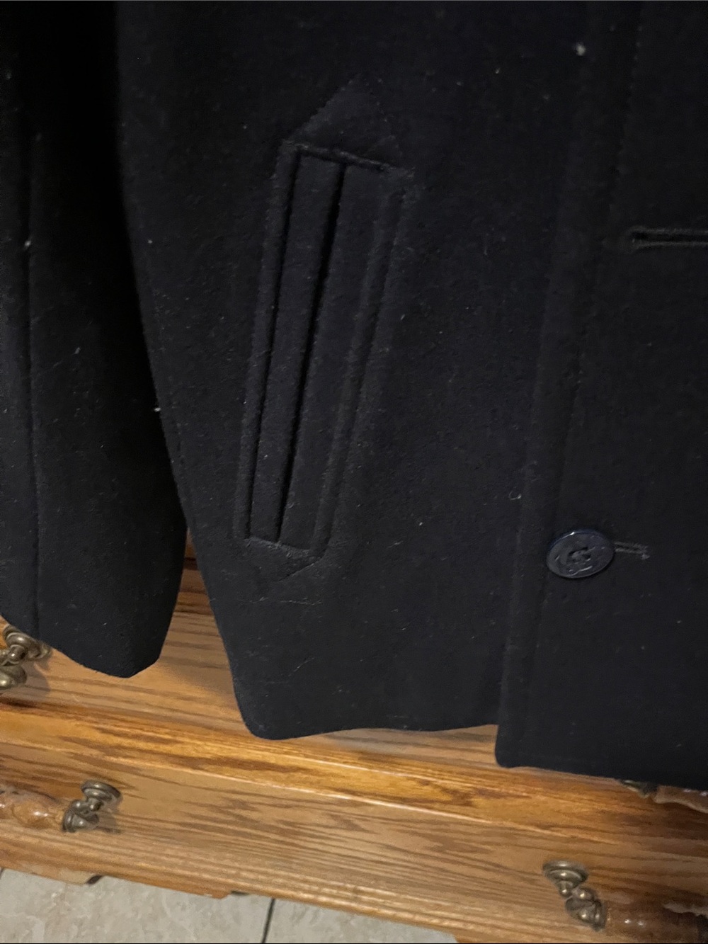 Crewcuts Boys Navy Wool Peacoat - Picture 4 of 10